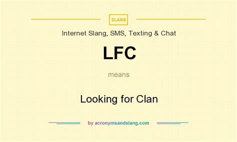 lfc meaning in facebook|LFC Internet Slang Abbreviation Meaning .